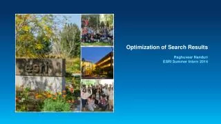 Optimization of Search Results