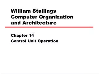 william stallings computer organization and architecture