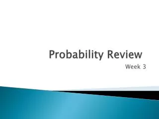 probability review