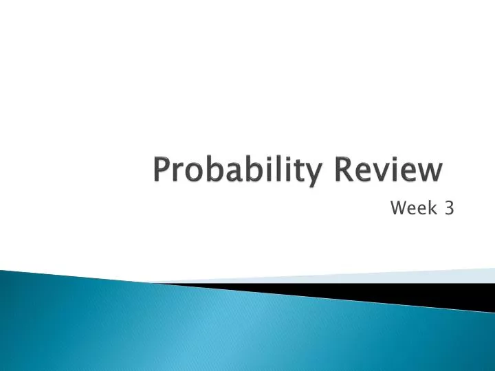 probability review