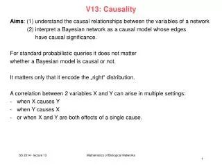V13: Causality