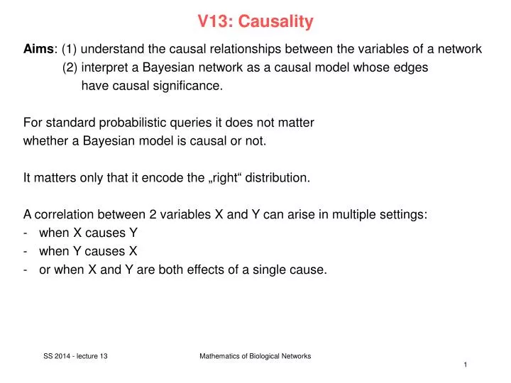 v13 causality