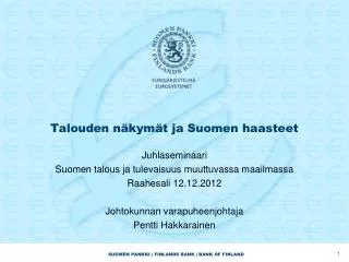 talouden n kym t ja suomen haasteet