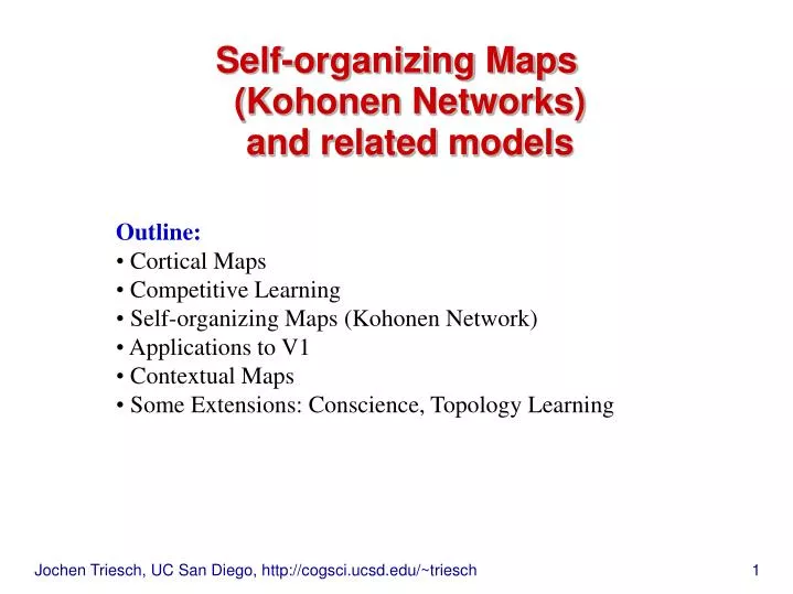 self organizing maps kohonen networks and related models