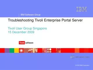Troubleshooting Tivoli Enterprise Portal Server