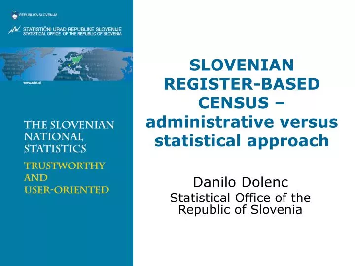 sloveni an register based census administrative versus statistical approach