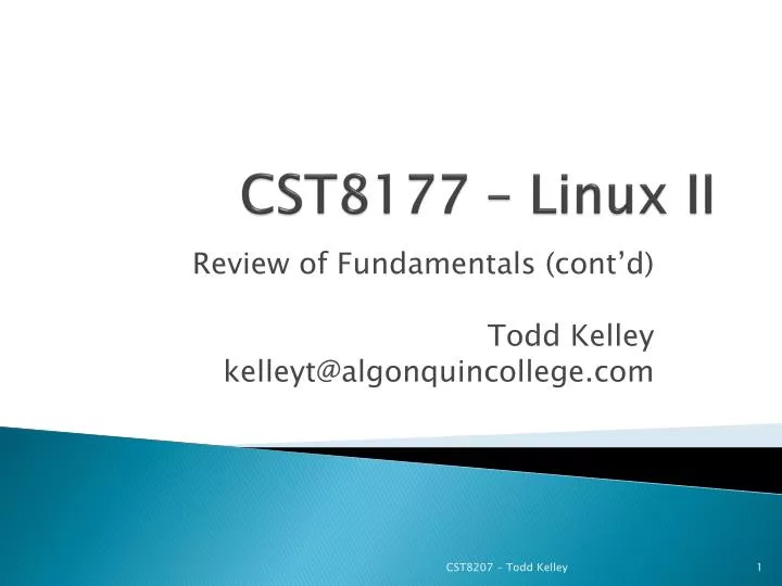 cst8177 linux ii