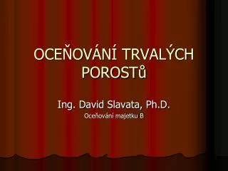 oce ov n trval ch porost