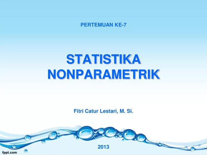statistika nonparametrik