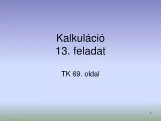 kalkul ci 13 feladat