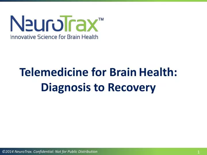telemedicine for brain health diagnosis to recovery