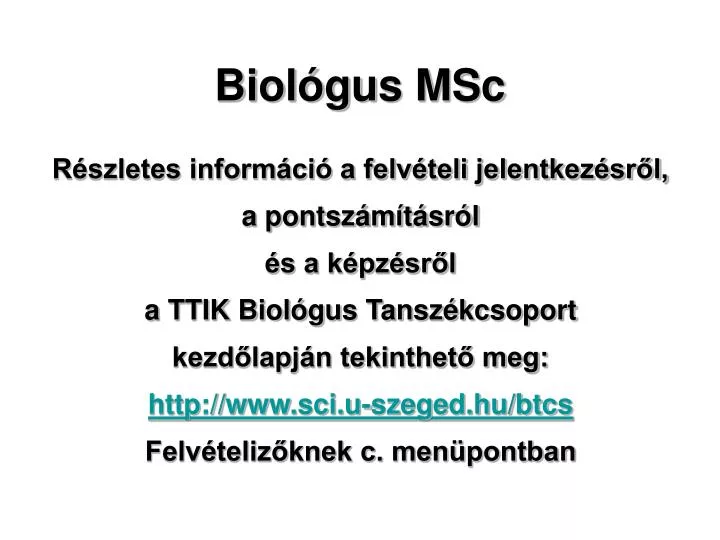 biol gus msc