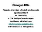 Biológus MSc - slide 1