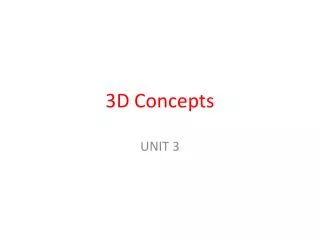 3D Concepts