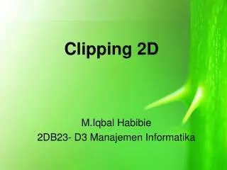 clipping 2d