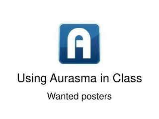 Using Aurasma in Class