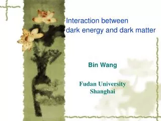 Bin Wang Fudan University Shanghai