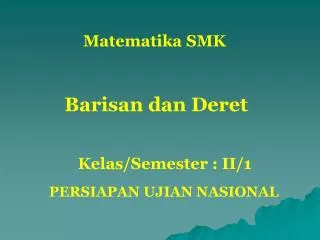 PPT - Barisan Dan Deret Geometri PowerPoint Presentation, Free Download ...