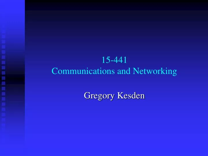 15 441 communications and networking