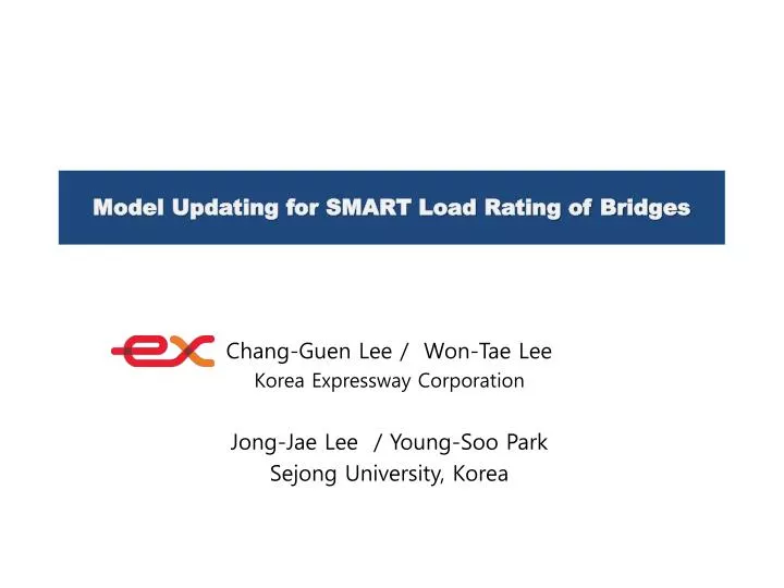 model updating for smart load rating of bridges