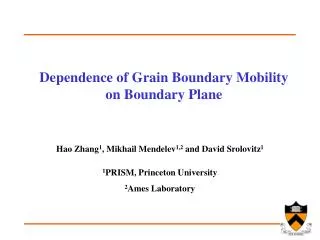 Dependence of Grain Boundary Mobility on Boundary Plane