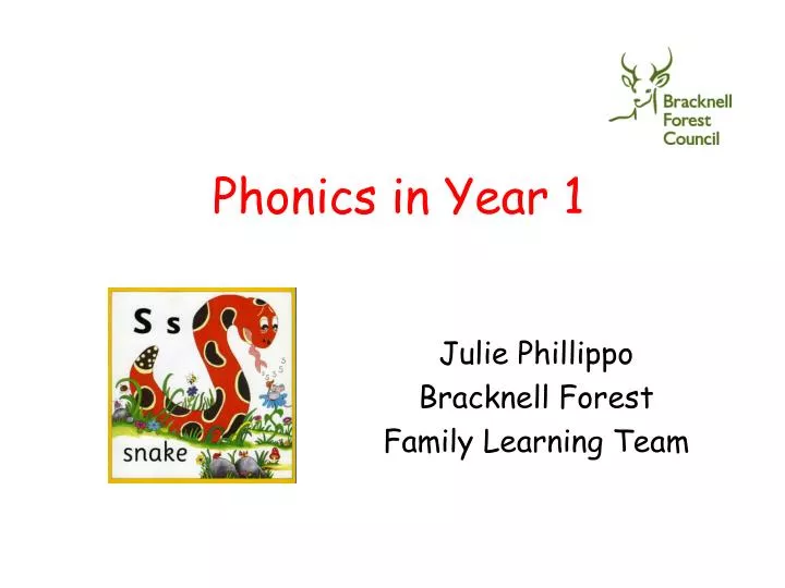 phonics in year 1