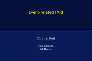 Event-related fMRI