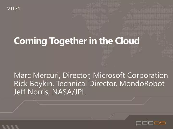coming together in the cloud