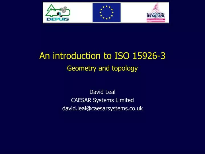 an introduction to iso 15926 3 geometry and topology