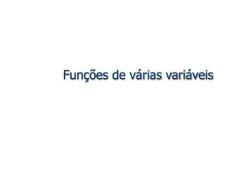 fun es de v rias vari veis