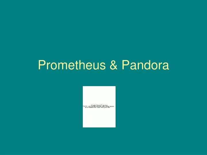 prometheus pandora
