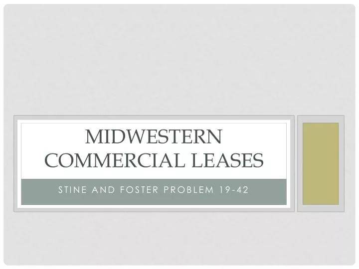 midwestern commercial leases