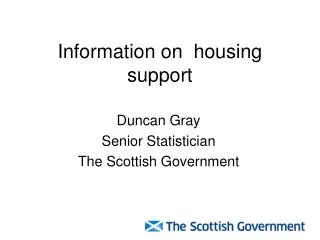 Information on housing support
