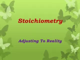 Stoichiometry