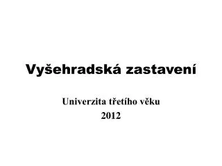 vy ehradsk zastaven