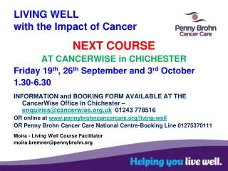 LIVING WELL with the Impact of Cancer