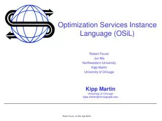 Optimization Services Instance Language (OSiL)