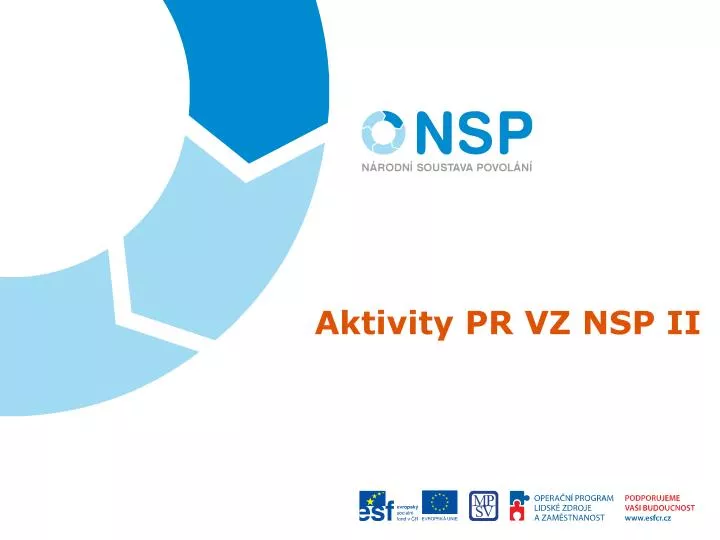 aktivity pr vz nsp ii
