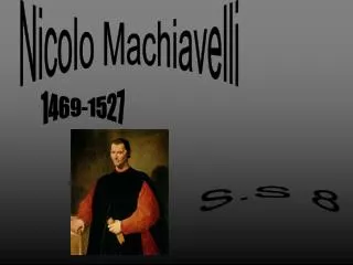 Nicolo Machiavelli