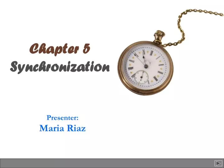 chapter 5 synchronization
