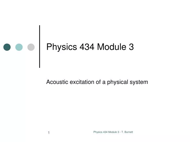 physics 434 module 3