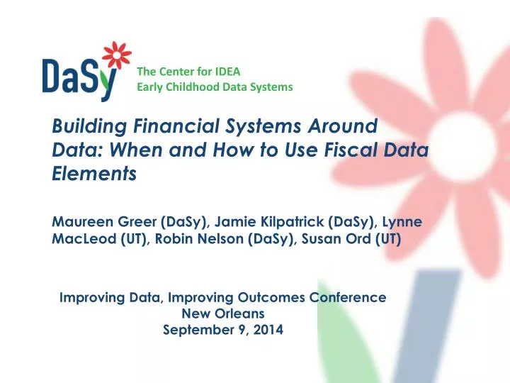 improving data improving outcomes conference new orleans september 9 2014