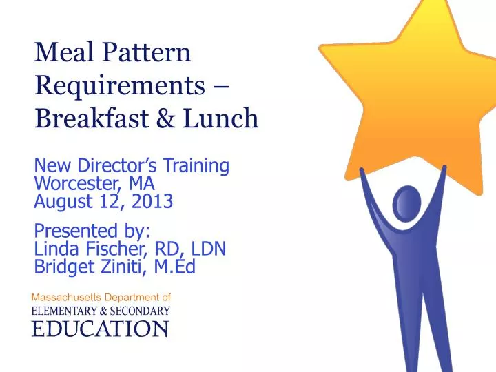 meal pattern requirements breakfast lunch