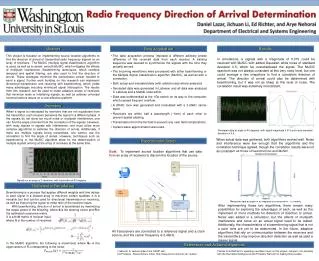 Radio Frequency Direction of Arrival Determination