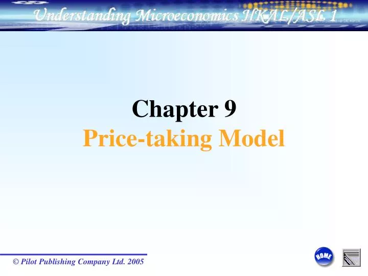 chapter 9 price taking model
