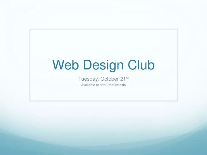 web design club
