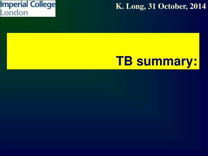 tb summary