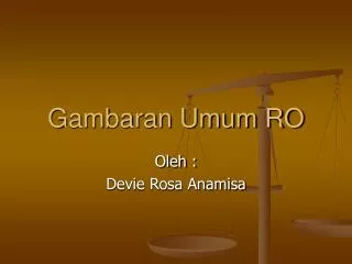 gambaran umum ro