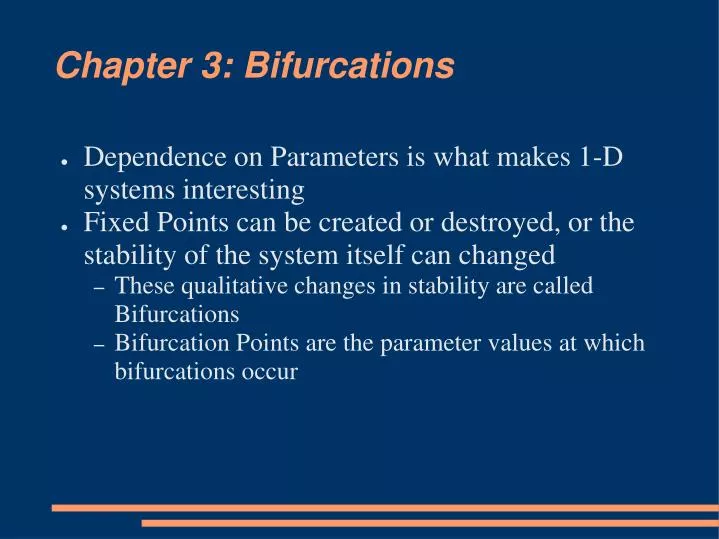 chapter 3 bifurcations