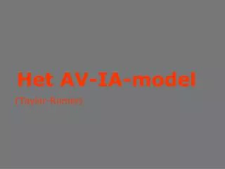 het av ia model